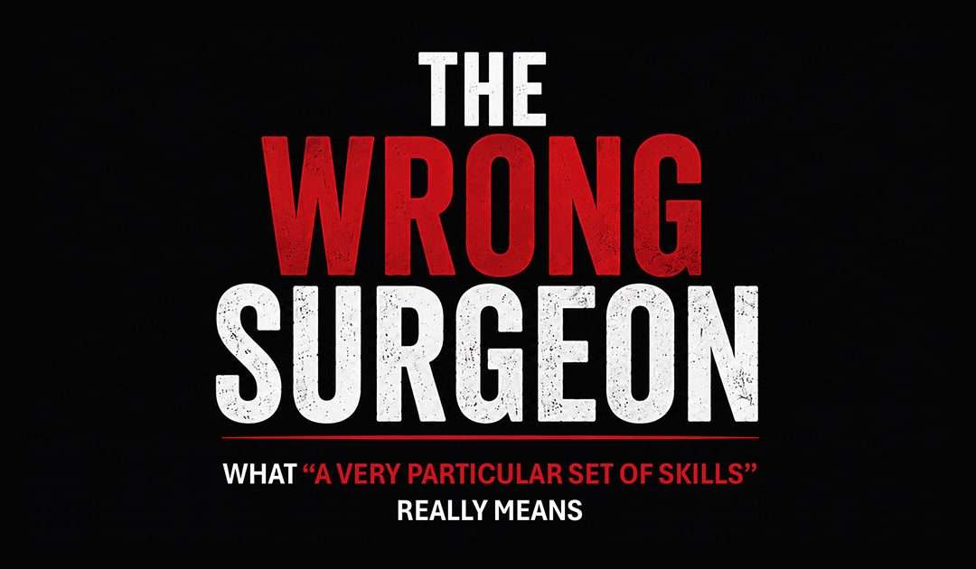 The Wrong Surgeon: What “A Very Particular Set of Skills” Really Means